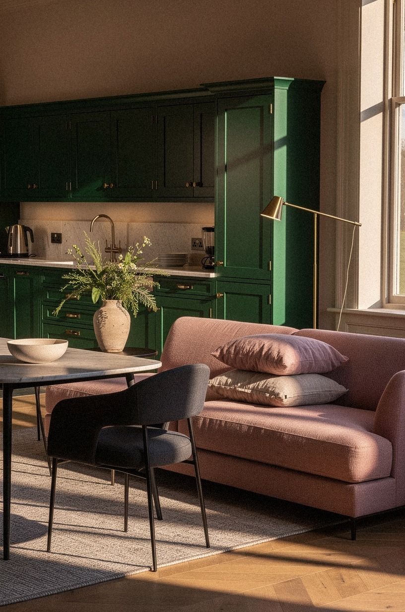 Use green cottage contrast instead of matching everything