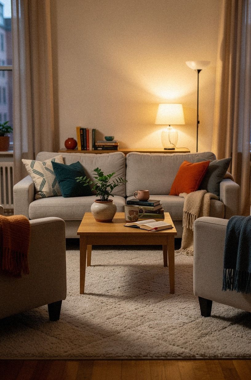 Build a roommate-friendly conversation corner