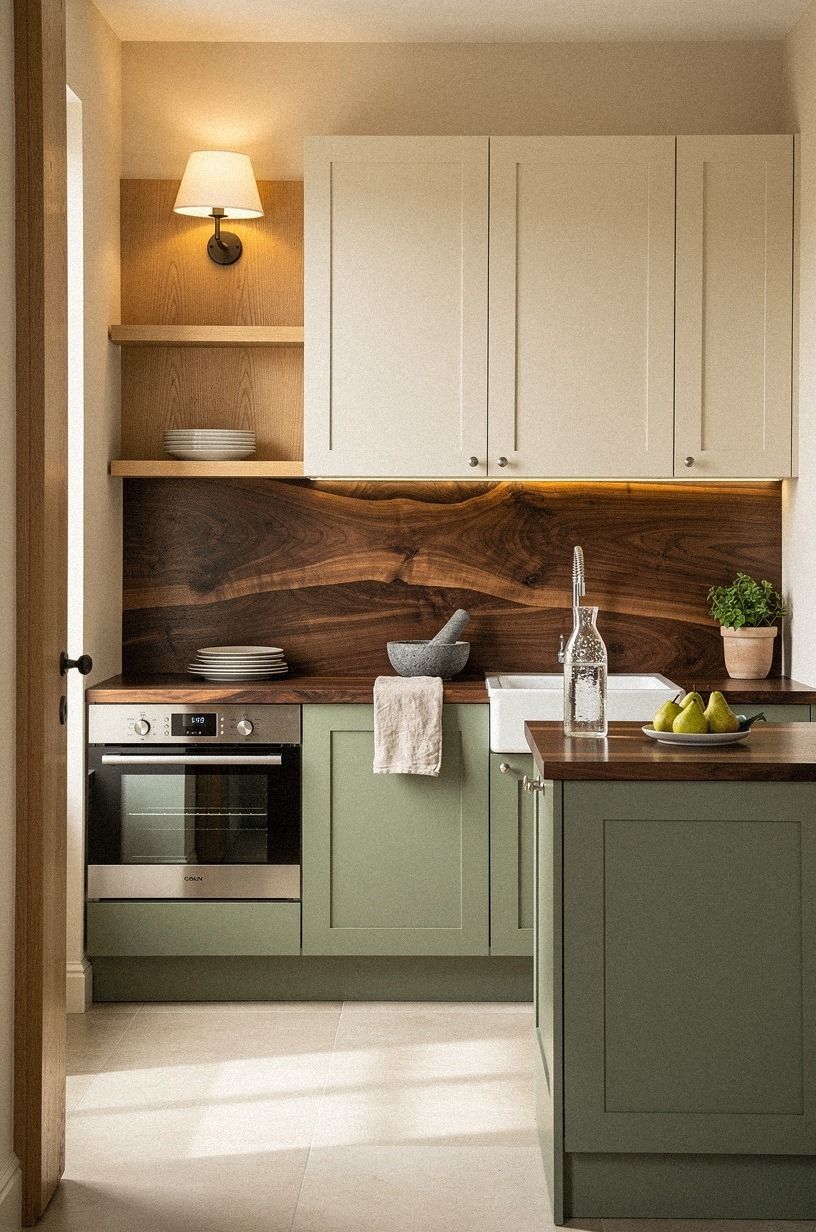 Apply the Two-Wood Rule to Kitchen Apartment Ideas