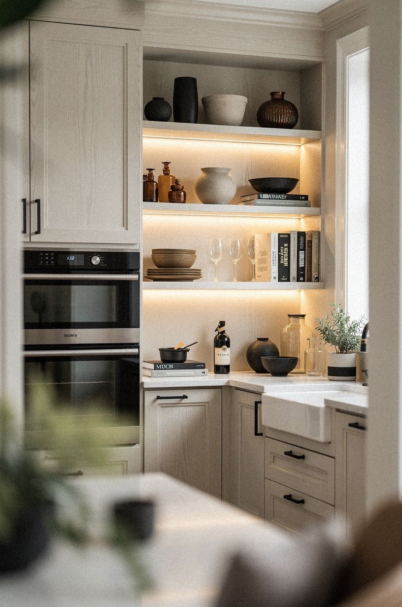 Build the Three-Height Light Stack for Very Small Kitchen Ideas