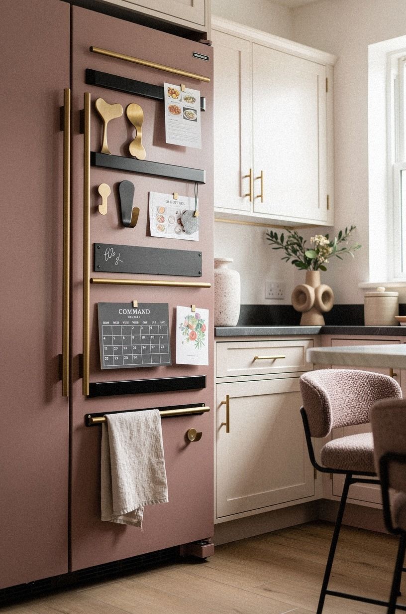 Turn the Fridge Side Into a Magnetic Command Wall