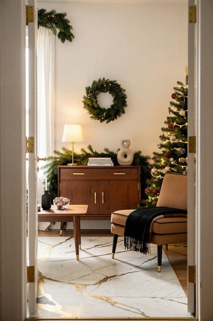 I Kept the Tree Small and Moved the Glow, warm white palette