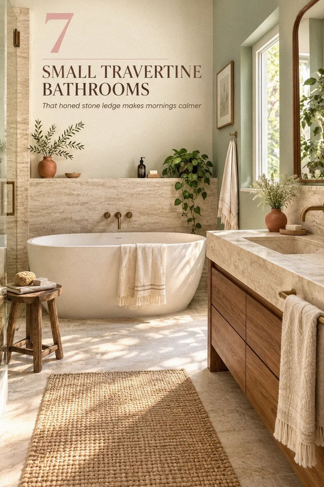 Small Travertine Bathroom Ideas That Feel Spacious