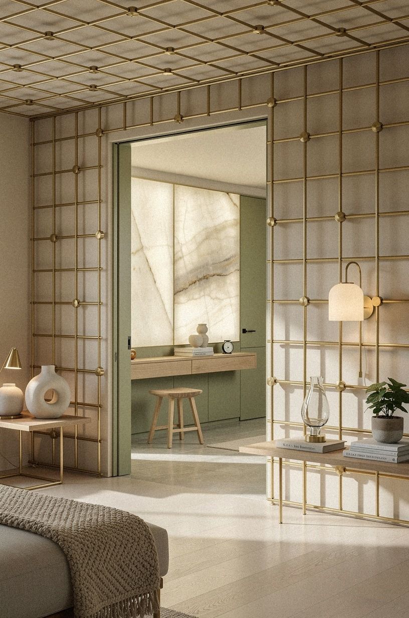 Hang Unlacquered Brass at the Grid’s Crossings