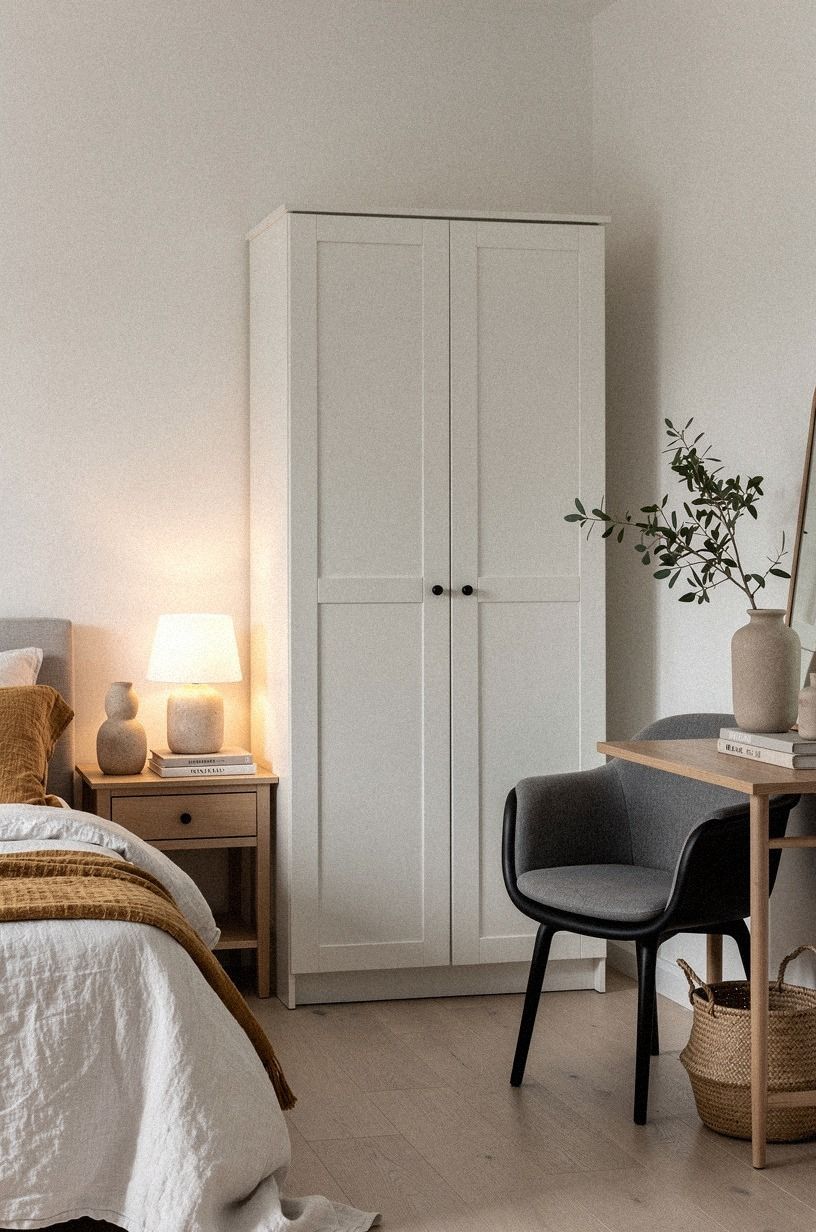 Could an IKEA HEMNES wardrobe become the room divider?