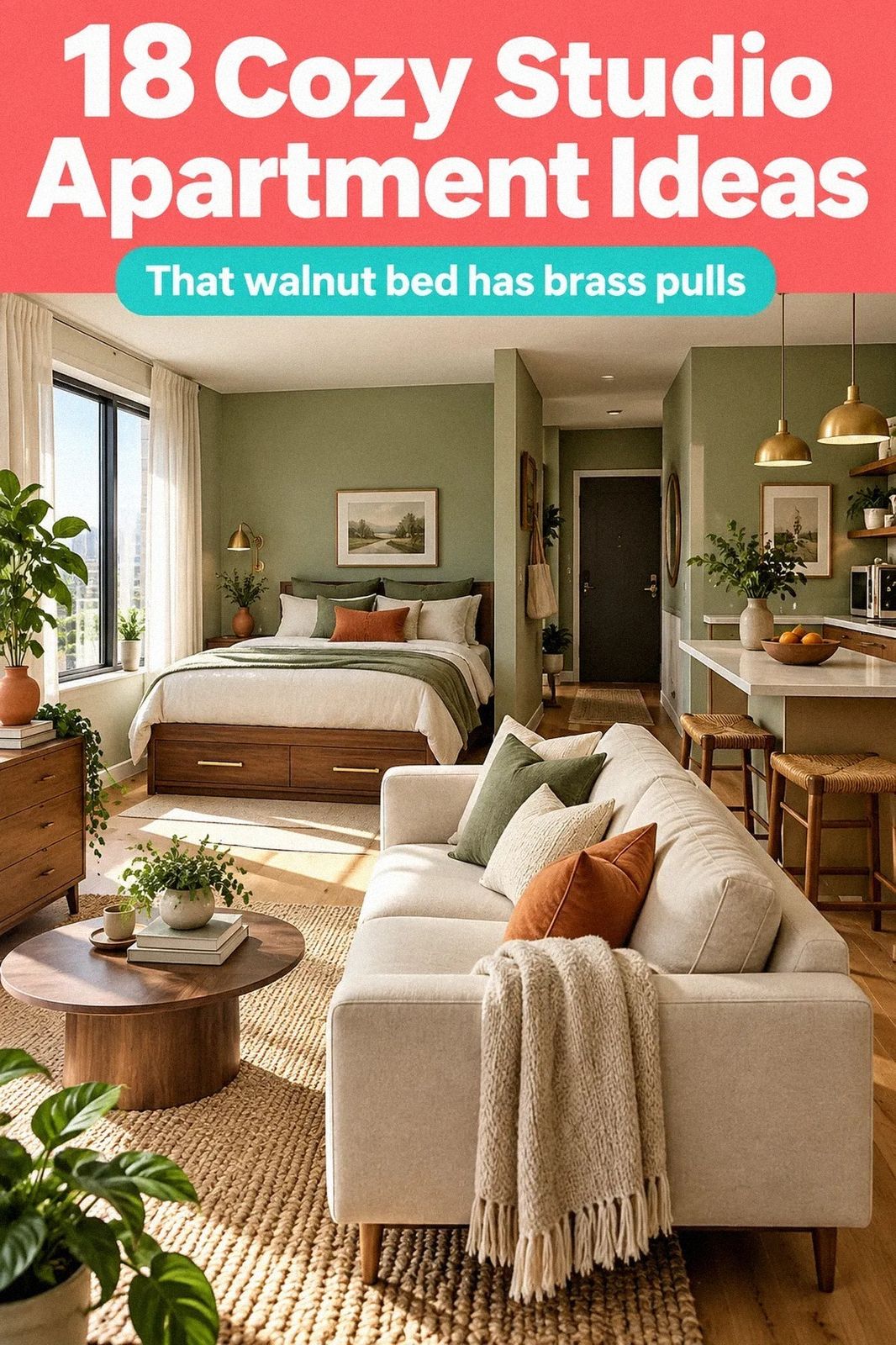 18 Studio Apartment Ideas to Make a Small Rental Feel Bigger Without Renovating