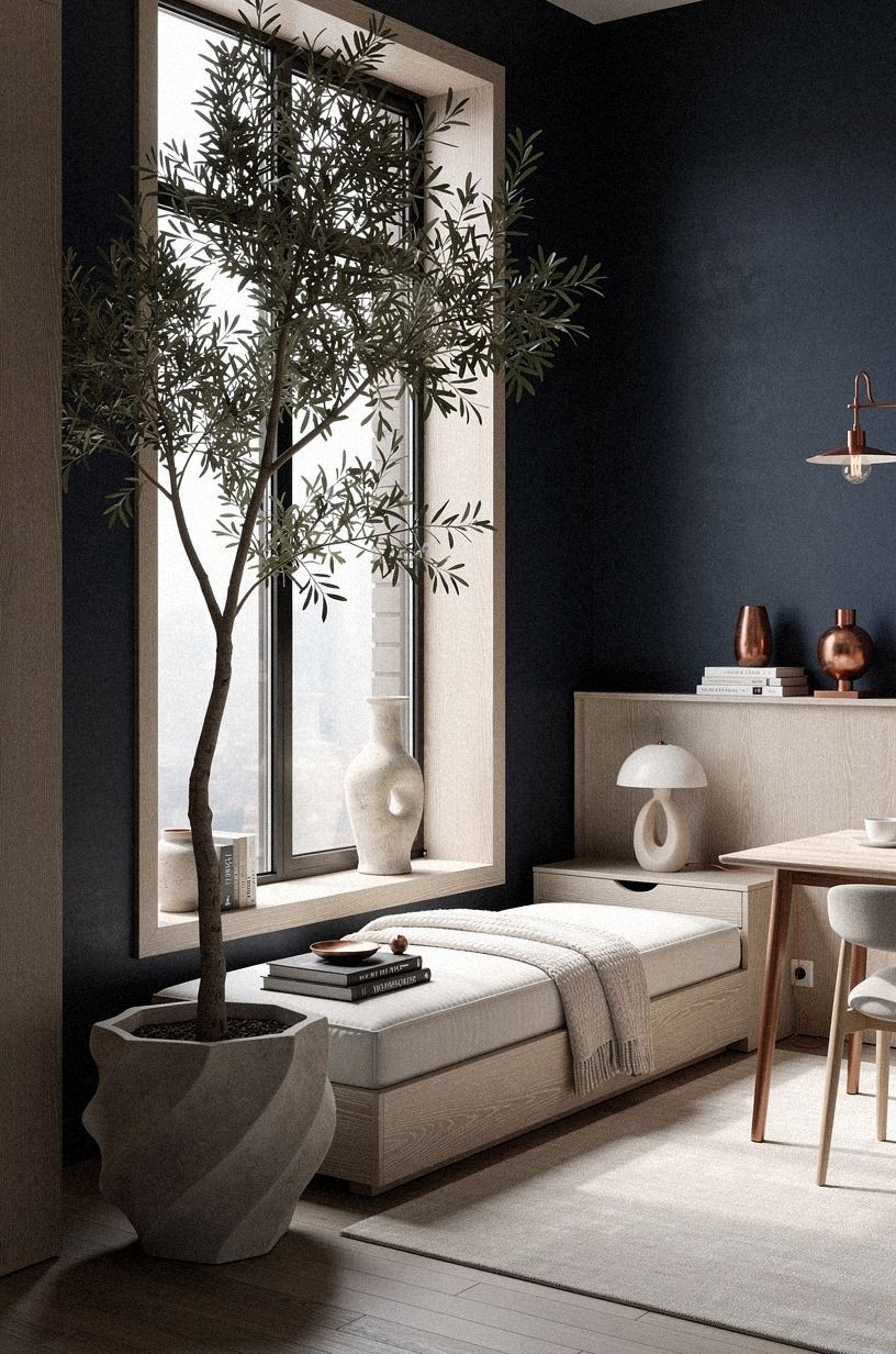 Frame the Window with an Indoor Tree