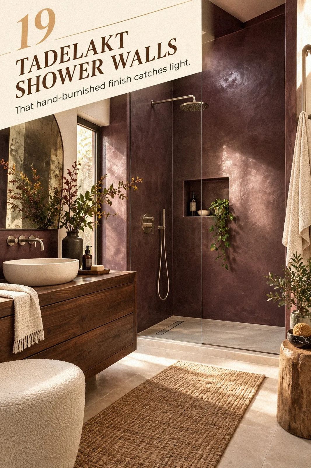 19 Tadelakt Shower Designs for a Waterproof, No-Grout Wet Wall That Lasts