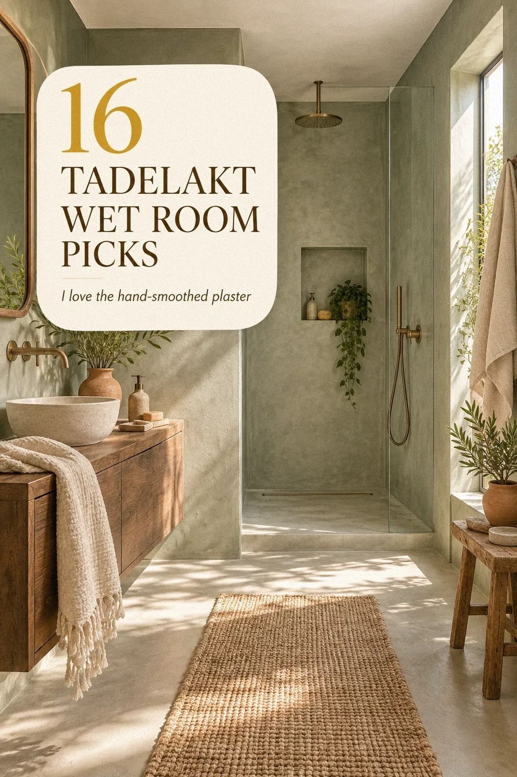 Low-Maintenance Tadelakt Wet Room Designs for a Seamless, Spa-Like Space