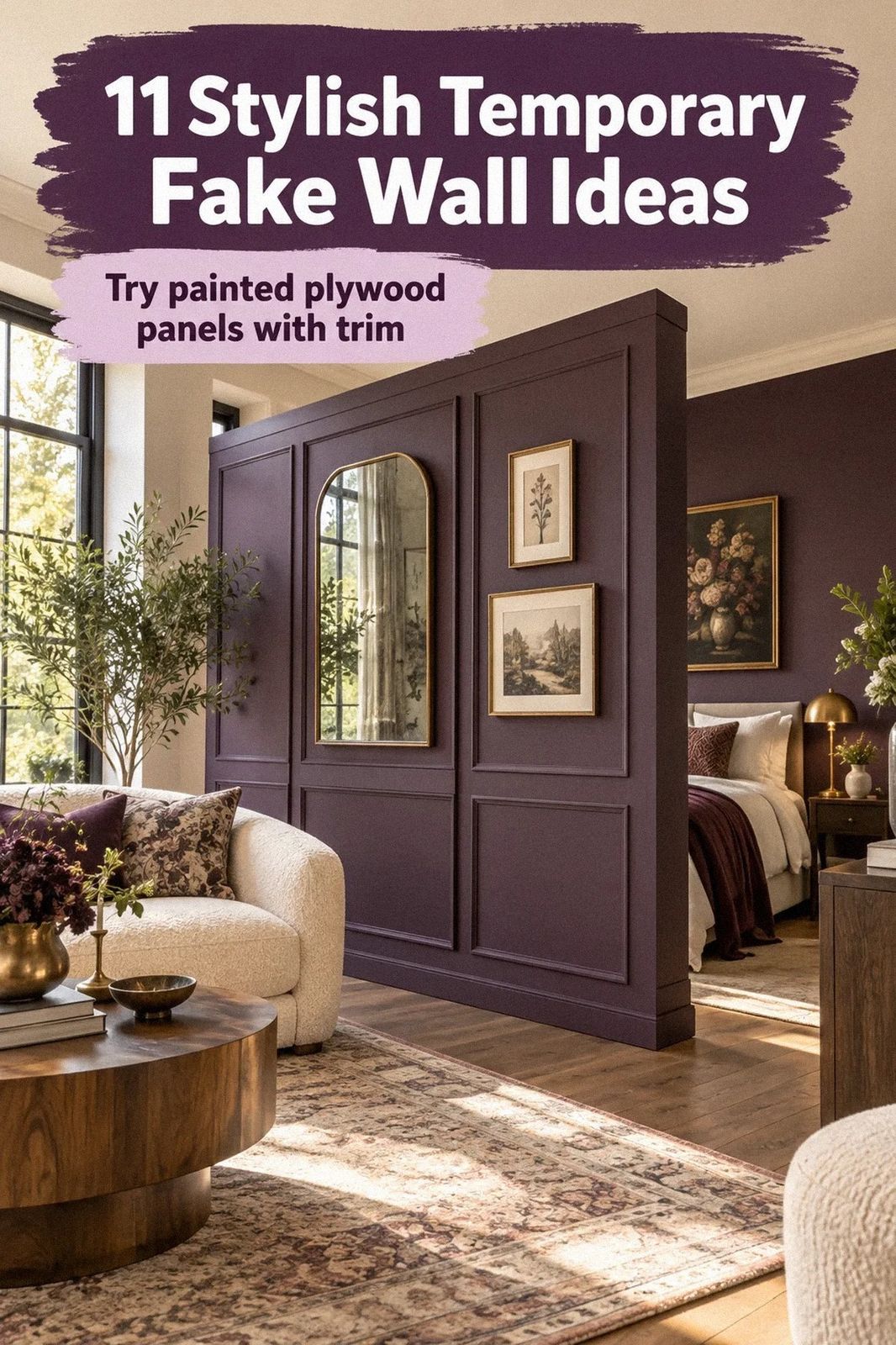 Renter-Friendly Fake Wall Ideas That Leave No Damage