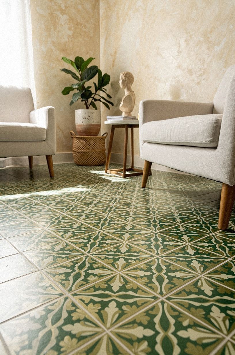 Peel-and-Stick Over Permanent Tile