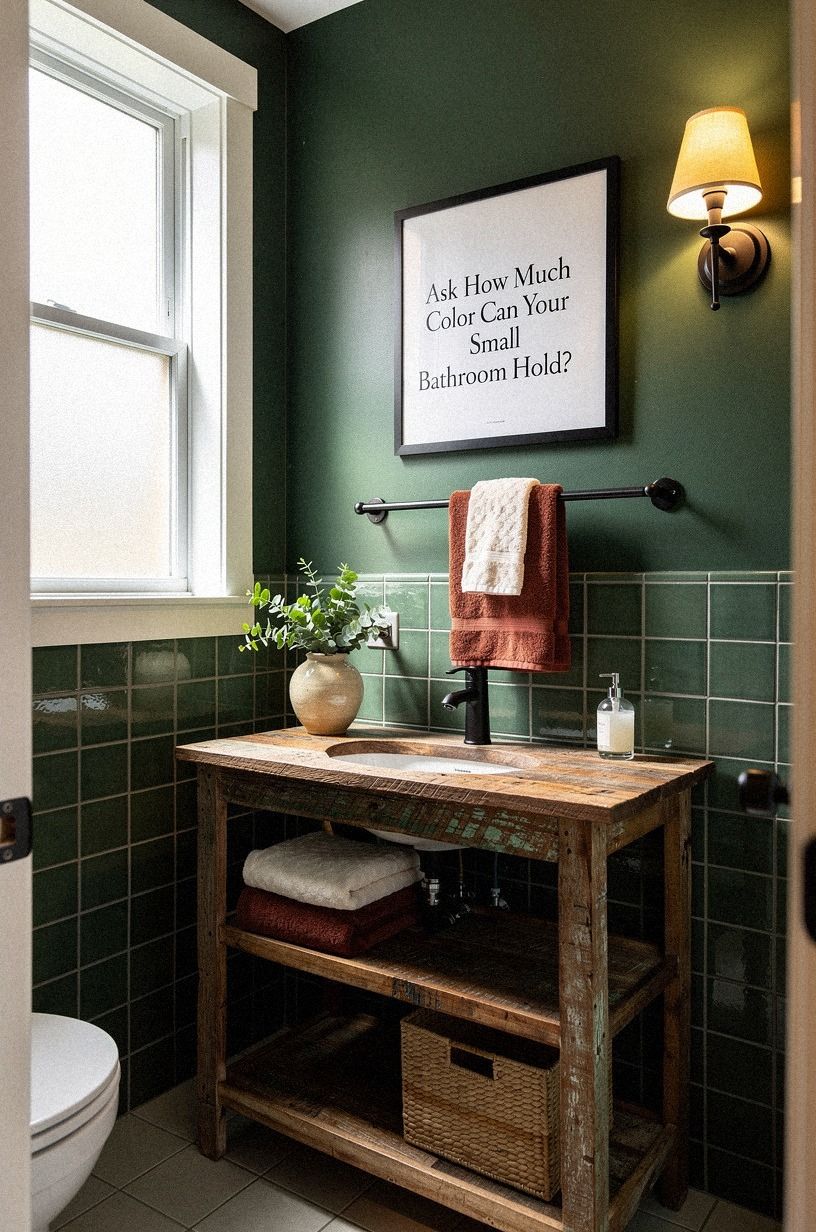 Ask How Much Color Can Your Small Bathroom Hold?