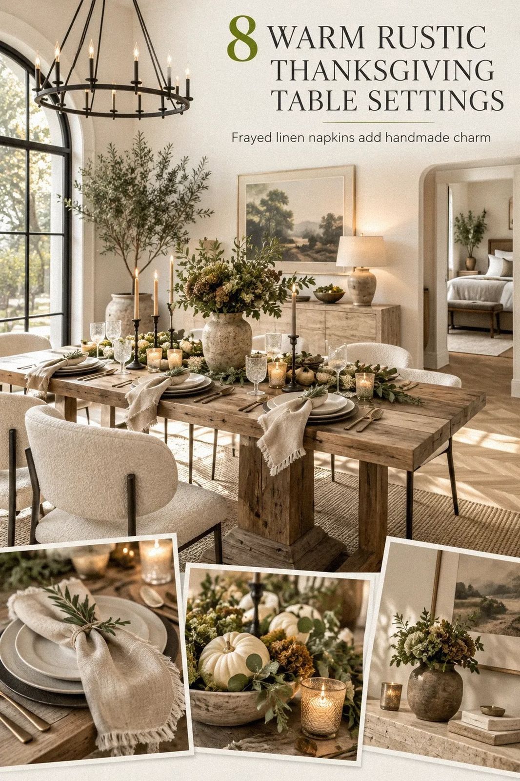 Thanksgiving Table Setting Ideas (Warm, Rustic & Welcoming)