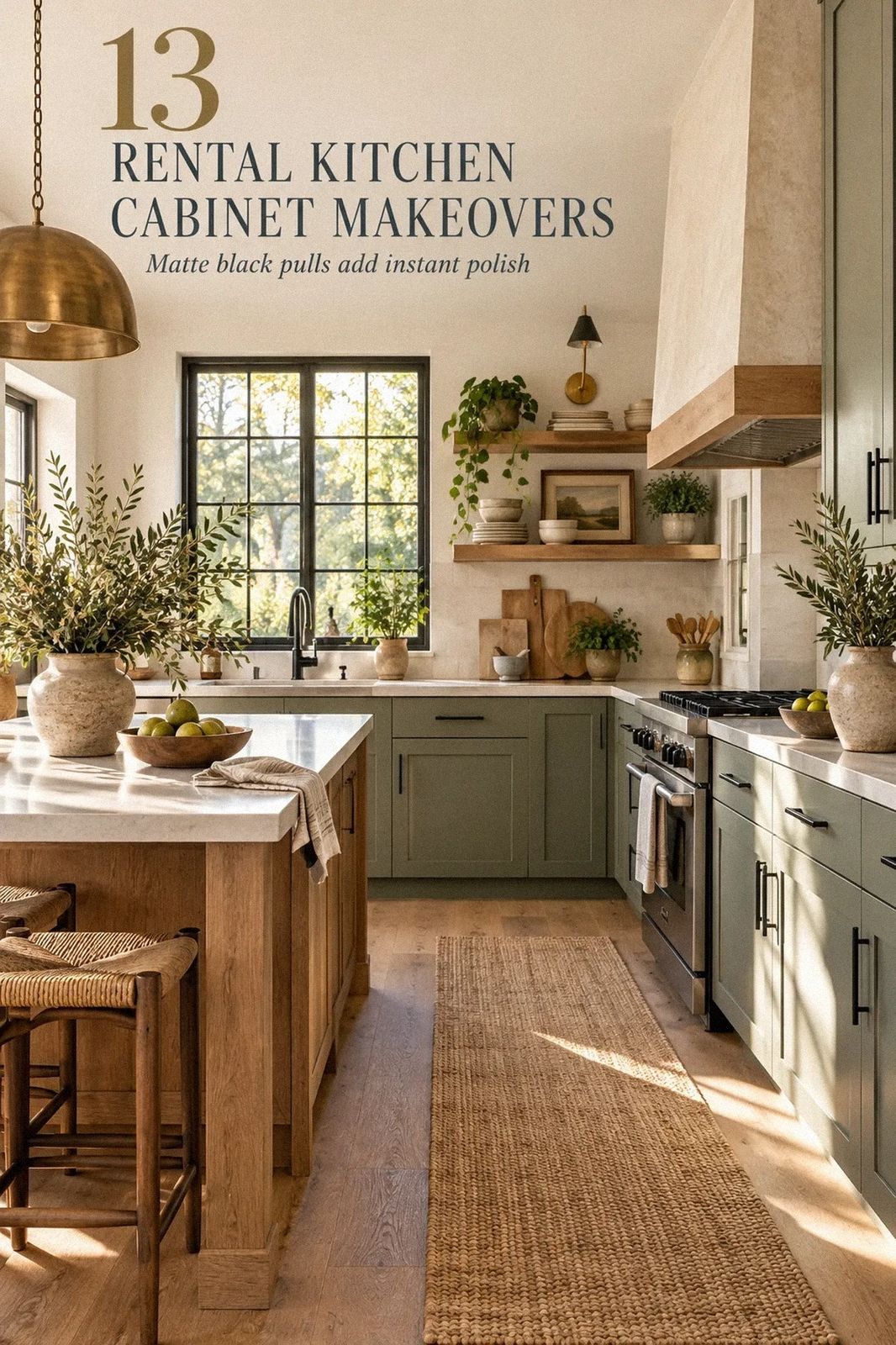 13 Rental Kitchen Cabinet Upgrades Under $80 That Come Off Clean