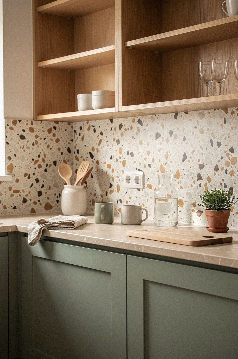 A Renter-Friendly Backsplash Behind the Uppers