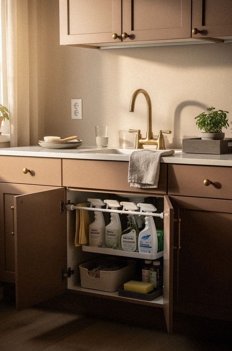 Can a Tension Rod Tame the Sink Cabinet?
