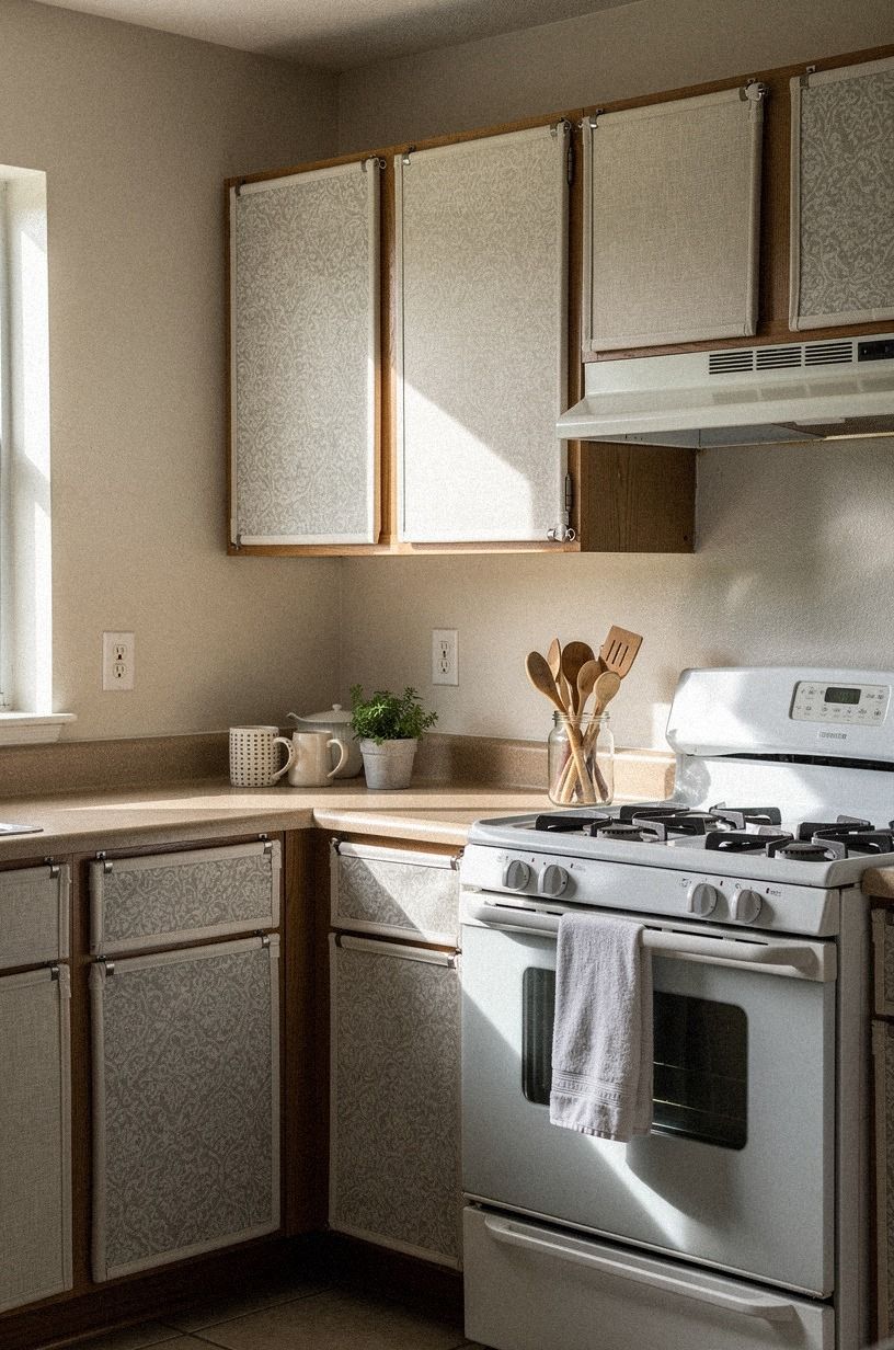 Fabric Instead of Replacing Glass Doors