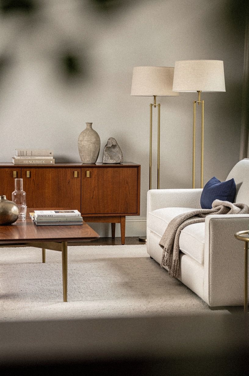 Ground off-white living room furniture with wool