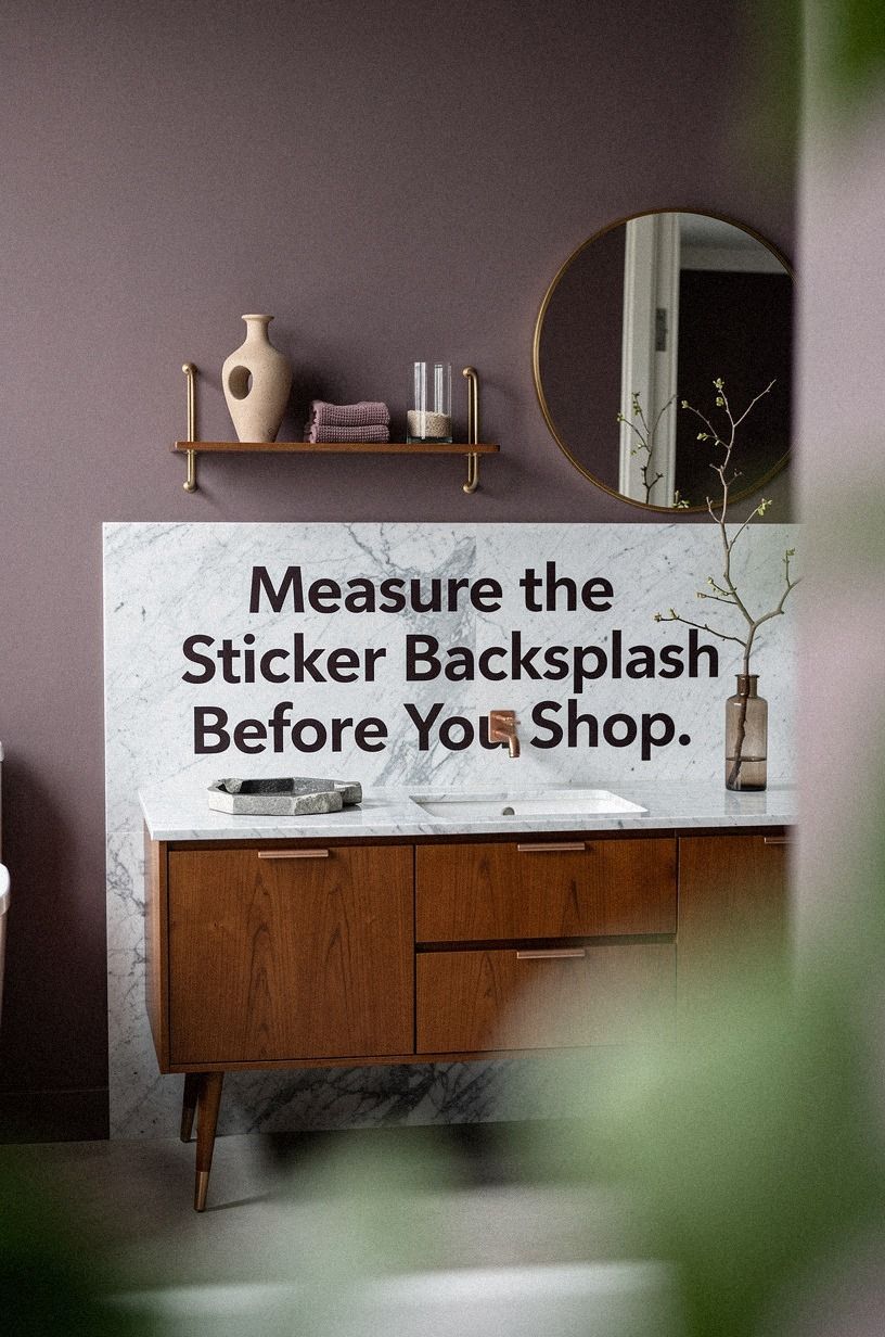 Measure the Sticker Backsplash Before You Shop