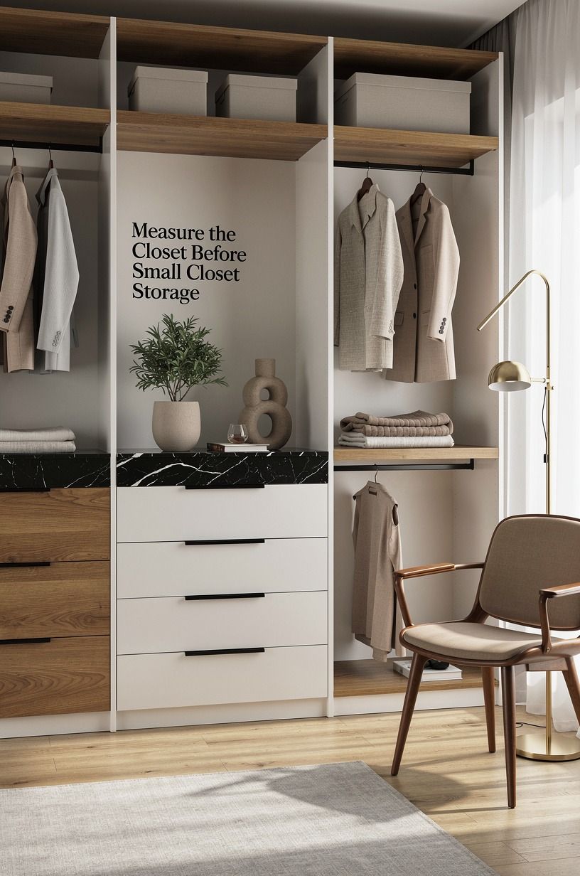 Measure the Closet Before Buying Small Closet Storage