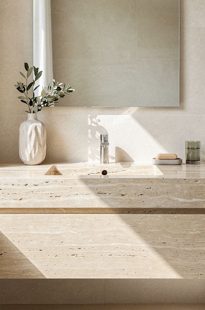 I Built the Rest Around Touch and Routine, warm white palette