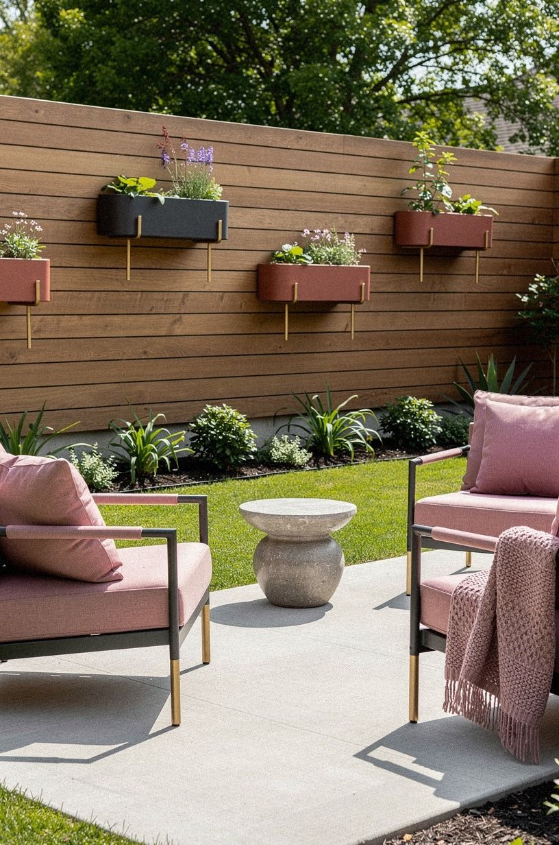 Float Planters Across a Horizontal Fence