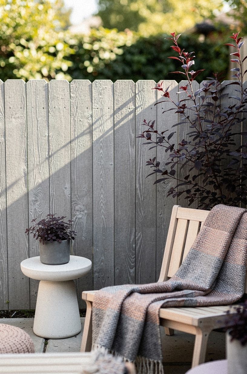Paint a Moody Fence in a Small Yard
