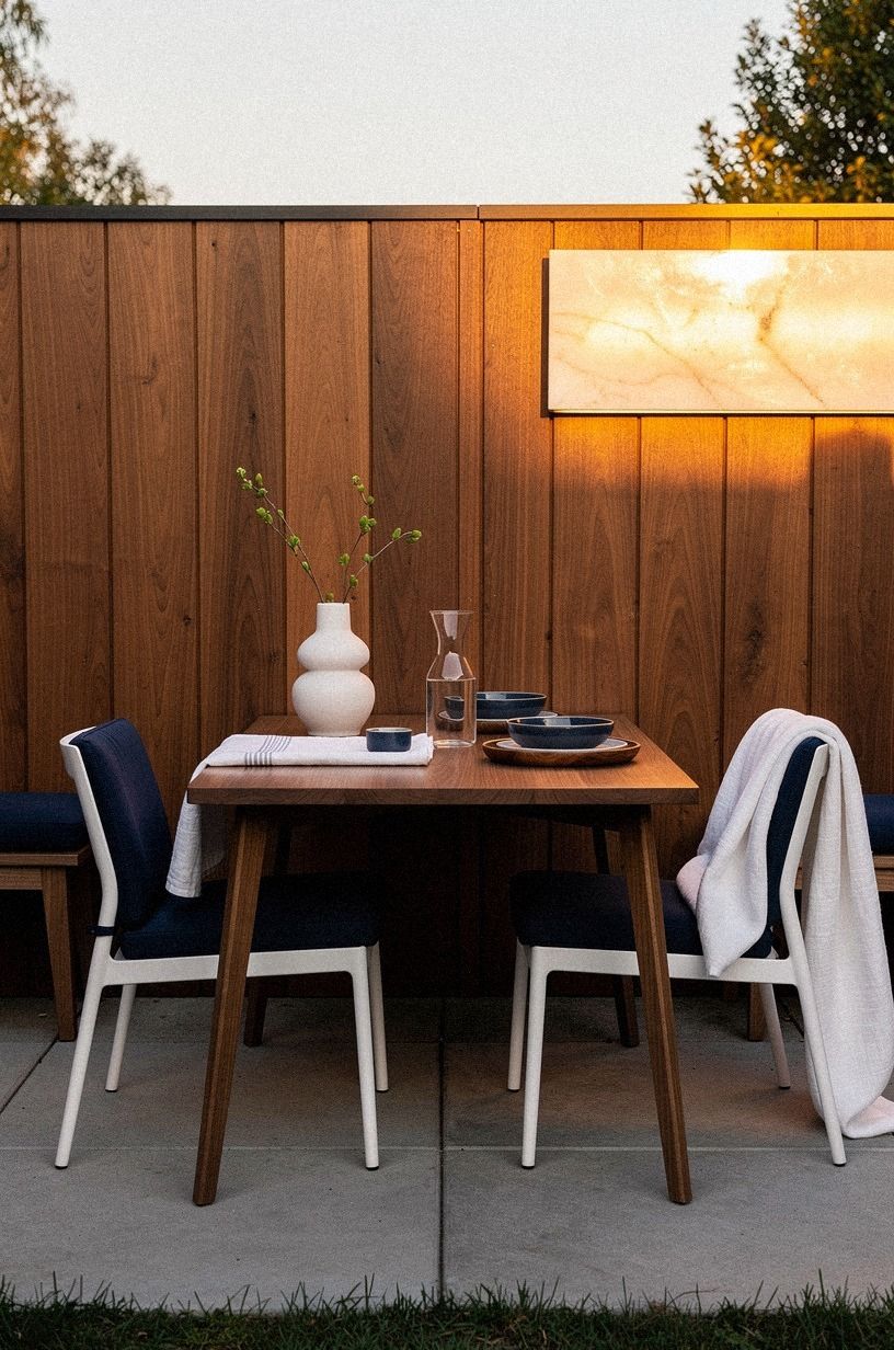 What Makes a Fence Work as a Dining Nook Backdrop?
