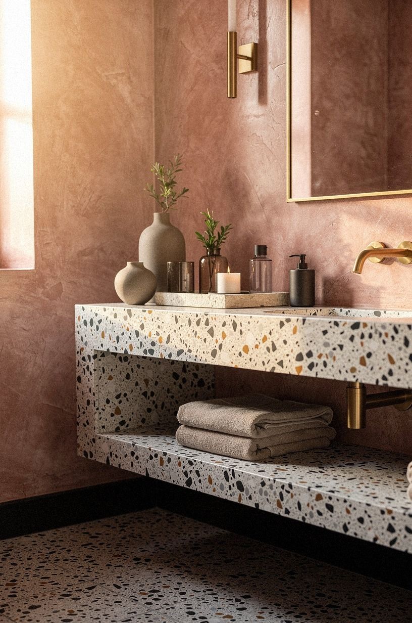 Build The Venetian Veil with oversized-chip terrazzo