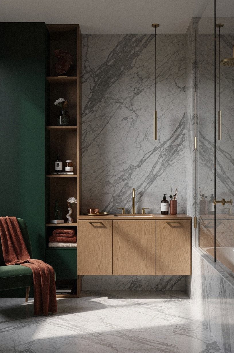 Strip the beige before building a layered wall interior