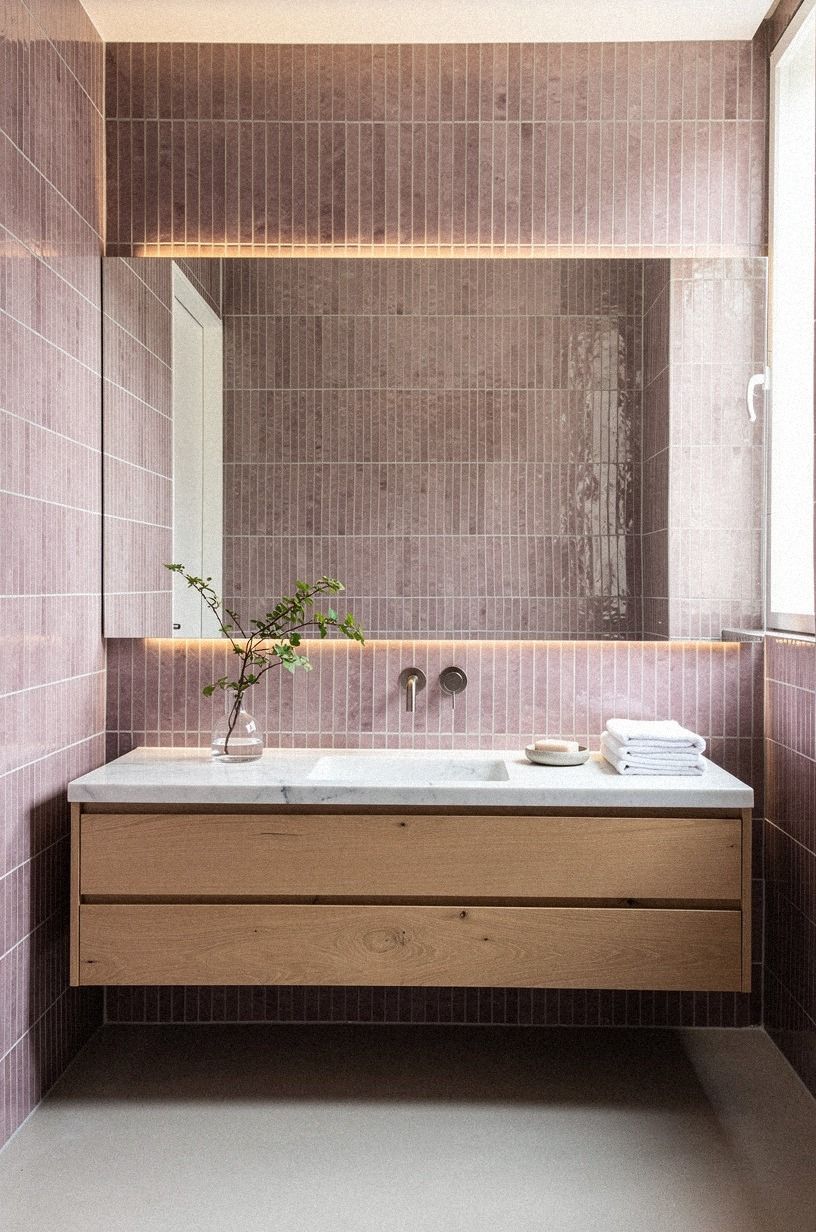 Hang the Tile Wall Bathroom Beyond the Wet Zone