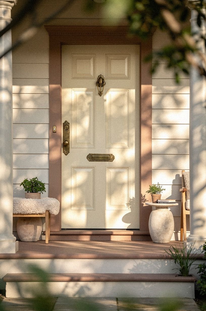 Cream for a Victorian door