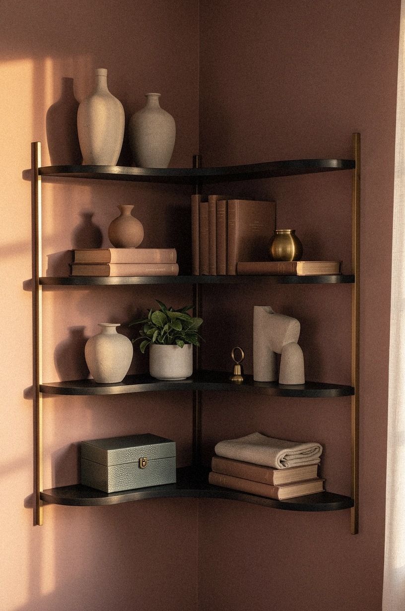 Create a Corner Shelf With a Soft Turn