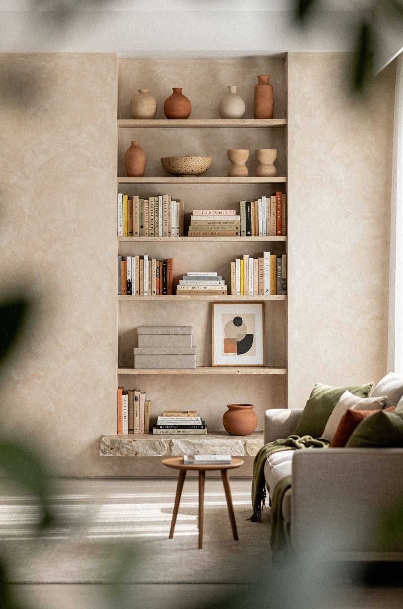 Float a Narrow Ledge for Wall Bookshelves