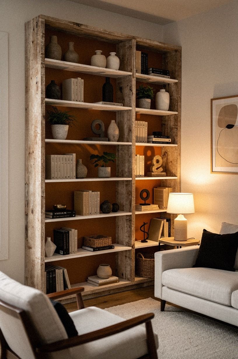 Paint Behind the Shelf With a Rental-Safe Panel