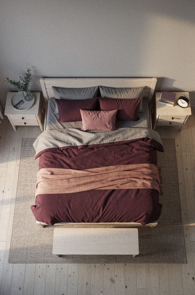 I Made the Bed the One Worthwhile Purchase, plum palette
