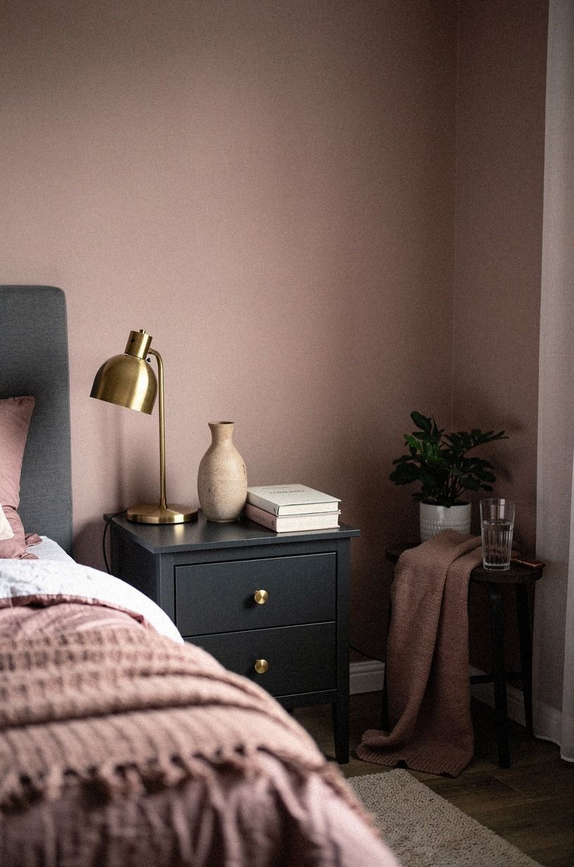 The Bedroom Now Feels Like Mine, dusty rose palette