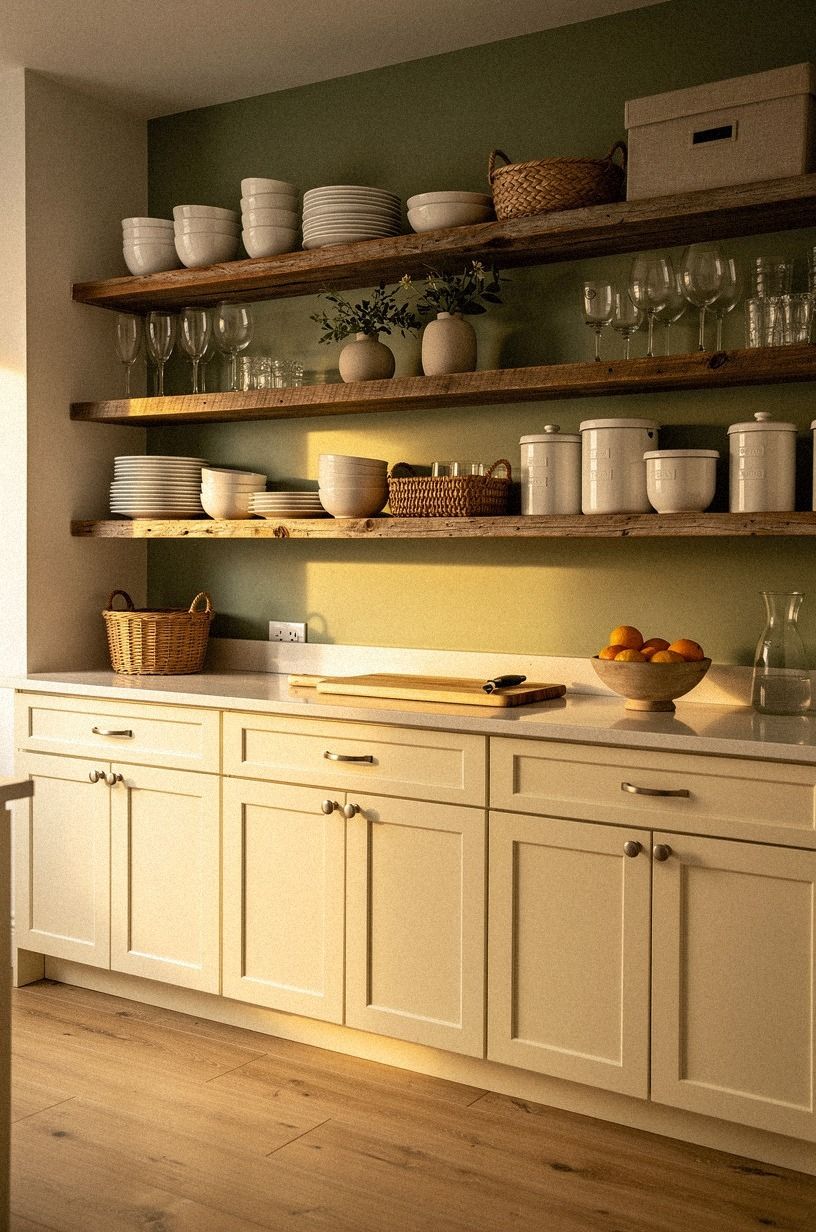 Choose Open Shelves Over Upper Cabinets