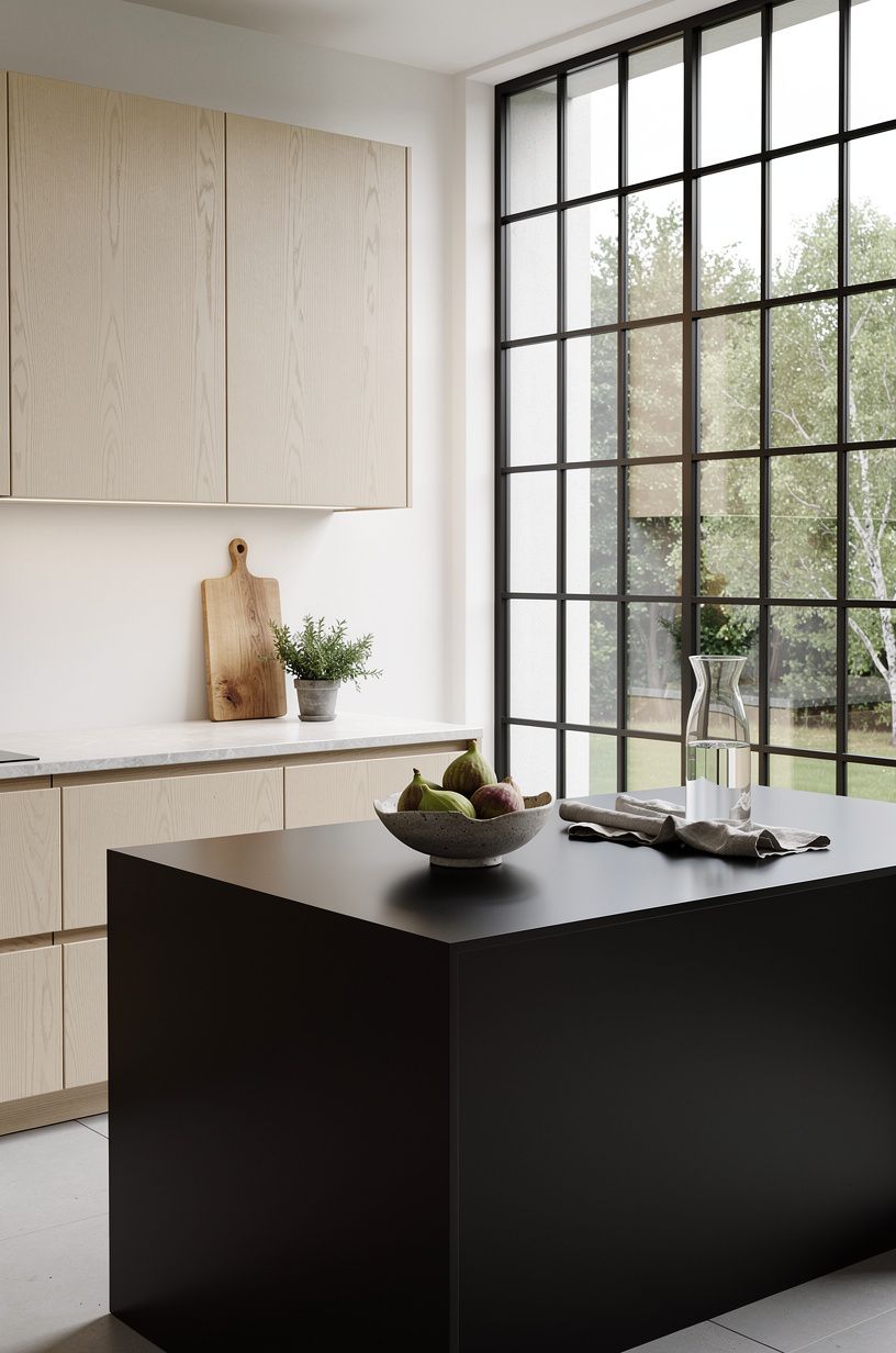 Build Around A Black Window Wall