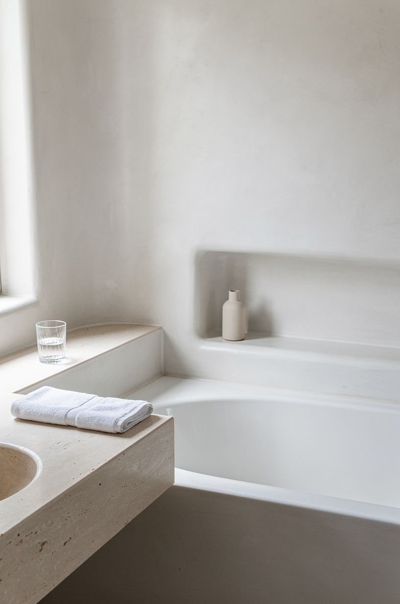 Finish the edge with a warm stone tray