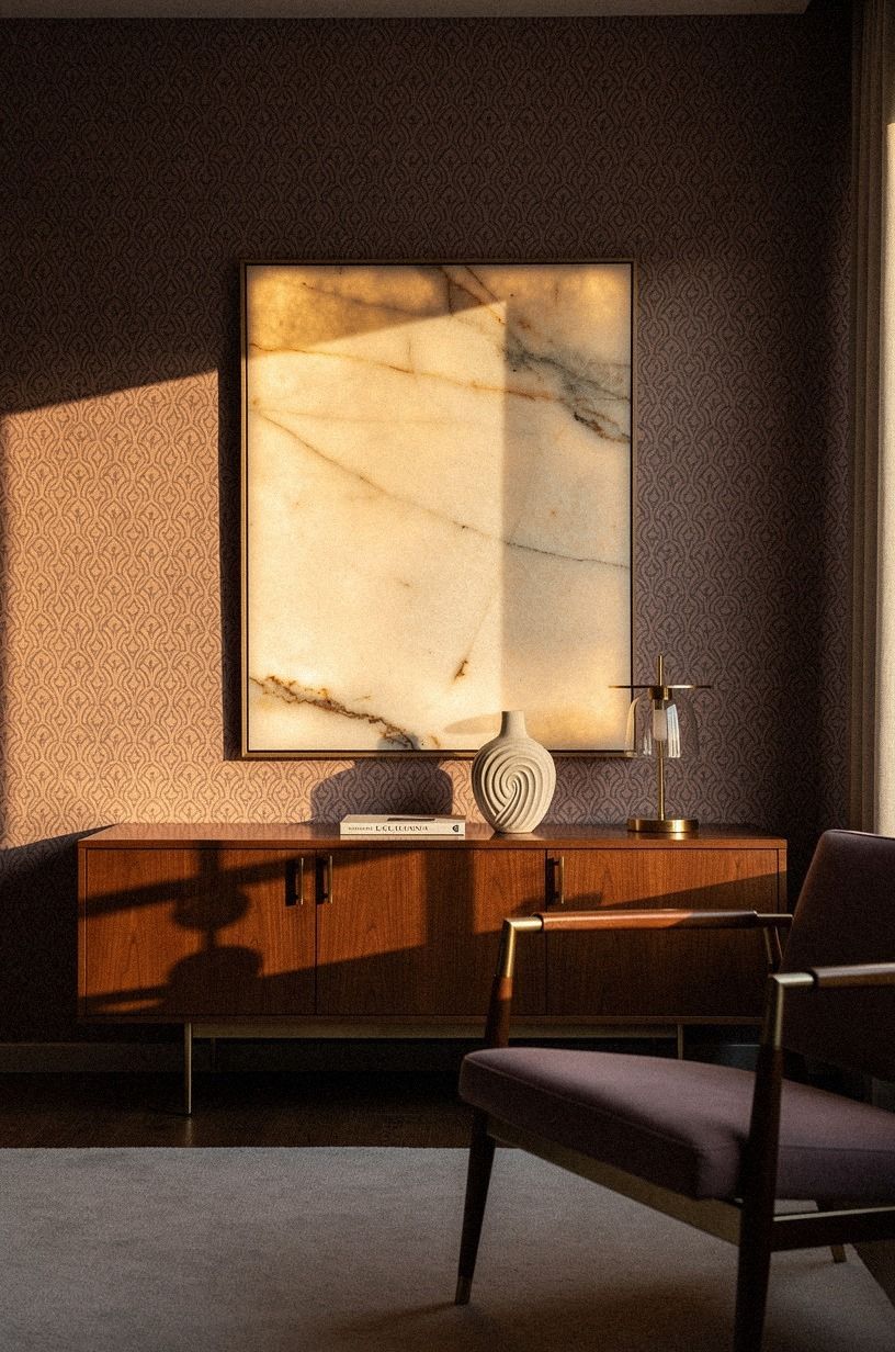 Hang Art at 57 to 60 Inches Over the Paper