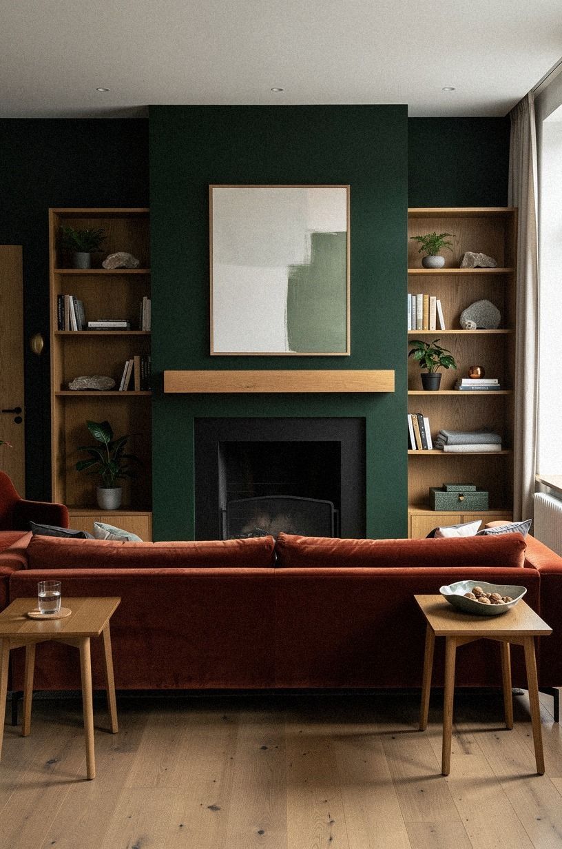 Why the Room Felt Wrong After Christmas, forest green palette