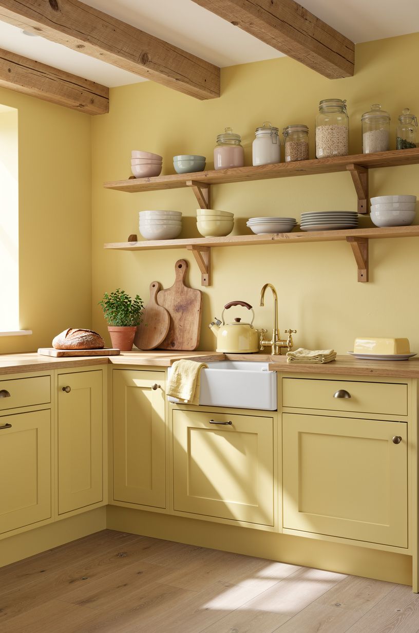 Repeat one yellow shade in three places