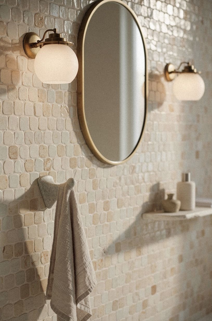 Which mirror and lighting scale works here?